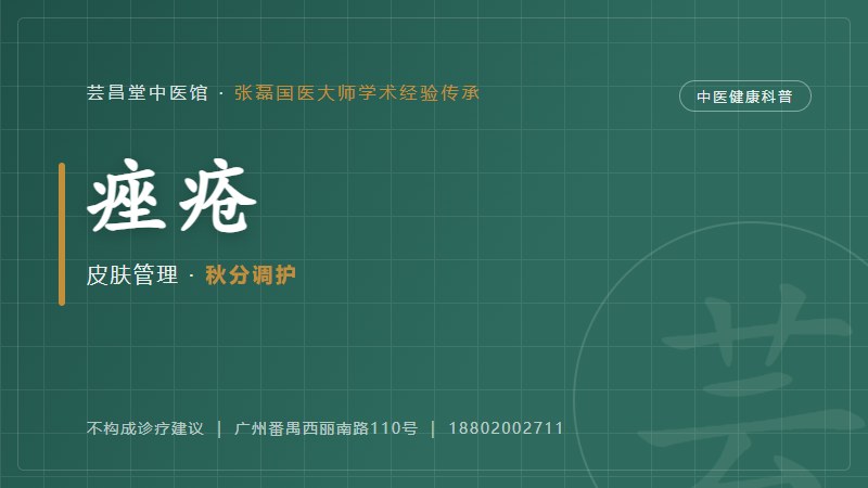 痤疮的中医调护思路(白露)
